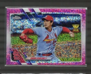 2021 Topps Chrome - Magenta Speckle Refractor #153 Kwang-Hyun Kim /350 - Picture 1 of 1