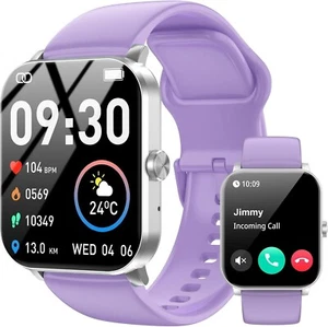 Smart Watch-Heart rate, Sleep, Fitness Track, Pedometer, Water Proof Android IOS - Zdjęcie 1 z 6