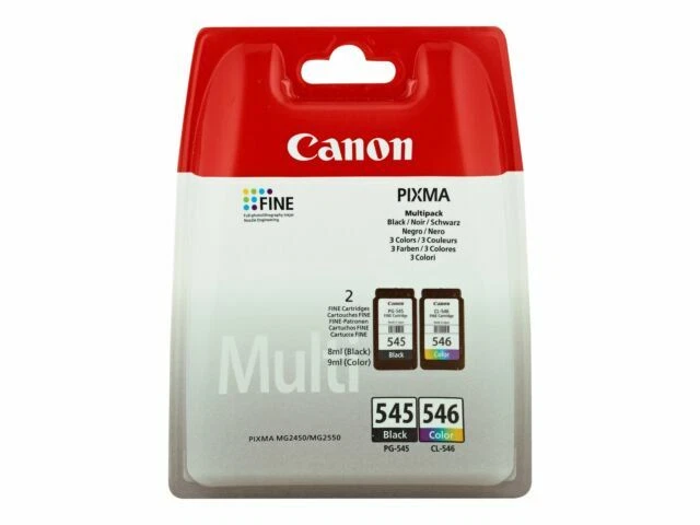 Canon PG-545/CL-546 Cartuccia Originale Nero e Multicolore per Stampante a Getto d'Inchiostro PIXMA (8287B005)