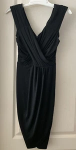NEW Nicole Miller Collection BLACK Cocktail Party Dress Sleeveless Sz 6 USA Made - Picture 1 of 10