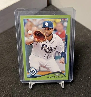 James Loney 2014 Topps card 328 Tampa Bay Rays Green - Image 1 of 2