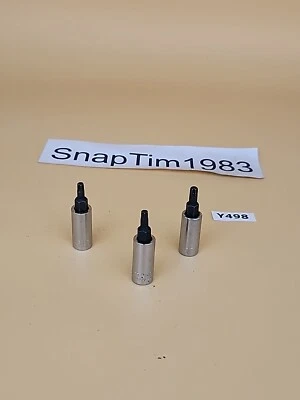 CRAFTSMAN Tools T-20 TORX 1/4" Drive Socket Bit G -42662 2ea+G 42663 USA - Image 1 of 4