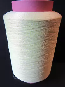 Lurex PIRP 1002545 Glaze #868 SNOW/FLUORESCENT YELLOW Thread Yarn Cone 450g - Picture 1 of 6