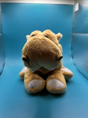 Ganz Webkinz Mud Hippo Plush Stuffed Animal Brown 10" Soft Toy No Code HM384 - Image 1 of 4