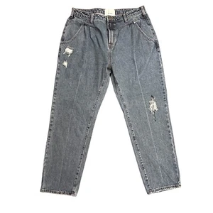One Teaspoon Women's Streetwalker 80s Jeans Size 32 High Waist Grey - Picture 1 of 13