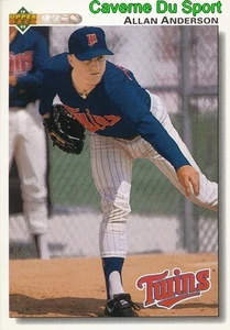 506 ALLAN ANDERSON MINNESOTA TWINS  BASEBALL CARD UPPER DECK 1992 - Picture 1 of 1