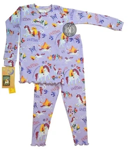 Uni the Unicorn 2-Piece 100% Cotton Pajamas Made in USA - Picture 1 of 3