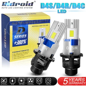 2X D4S D4R LED Headlight Bulb Replace HID Xenon Super White 6000K Conversion Kit - Picture 1 of 15