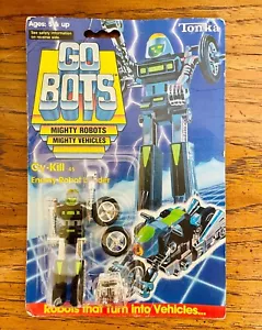 Rare VTG Tonka gobots Cy-kill Black Green Variant Action Figure New Old Stock - Picture 1 of 2