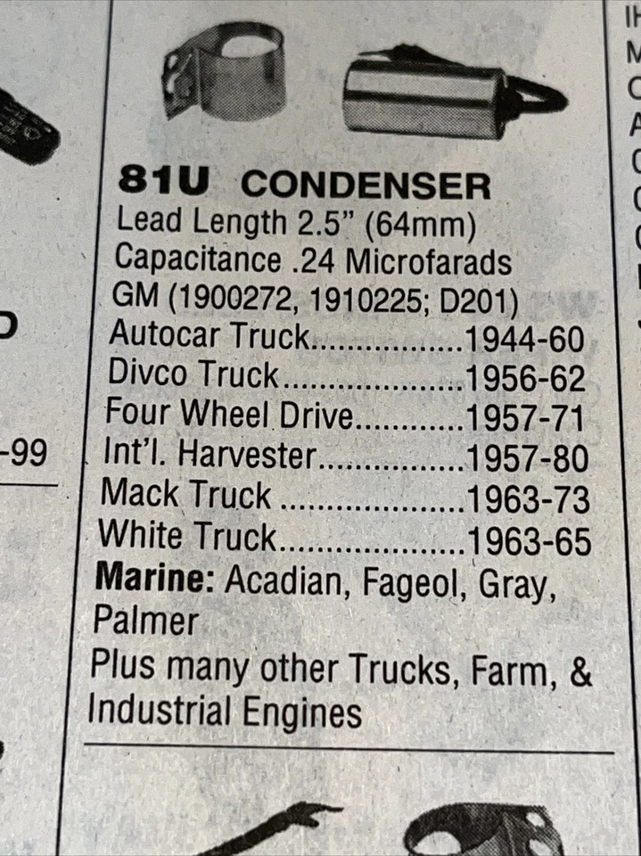 Condenser Kemparts 81U - Image 1 of 1