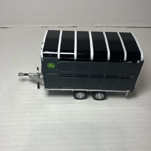 John Deere ERTL Britains LTD 2003 Horse Trailer 6.5” Black And Silver - Picture 1 of 4