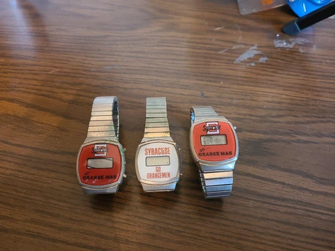 Vintage Syracuse University Orangemen Watches. Lot of 3 Not working Cover