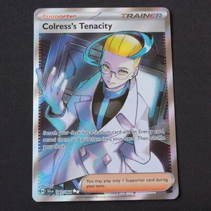 Pokemon SV: Shrouded Fable Ultra Raro Holofoil Colress's Tenacity 087/064 Casi Nuevo - Imagen 1 de 2