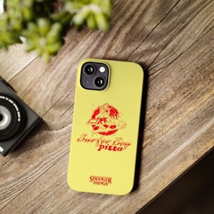 Surfer Boy Pizza Slim Phone Cases, Stranger Things phone case, Surf boy pizza 
