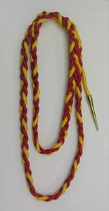 Shoulder Rope - Citation Cord - Aiguillette - Gold and Red- 14"" - Gold Tip - Picture 1 of 3