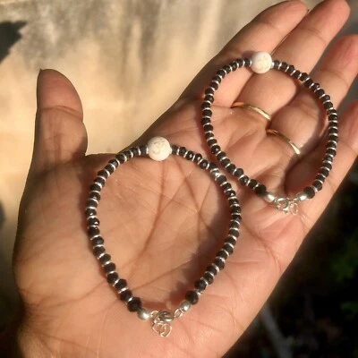 2 Pezzi Bracciale Protezione Malocchio Argento 925 6" Amuleto Nazariya Bambin... - Immagine 1 di 4