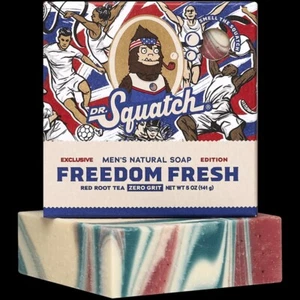 Dr Squatch Freedom Fresh • Caja nueva • Exclusivo de EE. UU. • Hecho en EE. UU. 🇺🇲 - Imagen 1 de 5