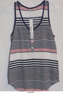 Neu mit Etikett! La Made for Stitch Fix "Mendoza Striped Henley Tank" - Bild 1 von 3