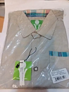 Future Trillionaire Boys Shirt LONG Long Sleeve Size 8 Gray w plaid trim NWT HTF - Picture 1 of 5