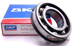 RODAMIENTO DE BOLAS SKF 6206 SIN PRECIO BASE, SIN SELLOS + ANILLO A PRESIÓN 30x62x16 mm - Imagen 1 de 4