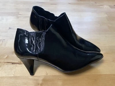 prada patent leather ankle boot bootie 36.5 - Image 1 of 4