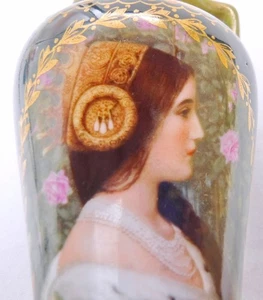 Vienna Austria Art Nouveau Portrait Vase Bawo & Dotter New York - Picture 1 of 6
