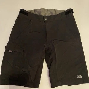 The North Face Cargo Shorts M Black Hike Outdoors Performance Quick Dry Camp - Picture 1 of 6