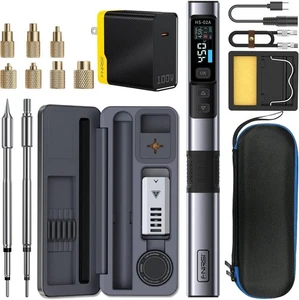 HS02 100W Heat Set Insert Tool & Corded Soldering Iron Kit for 3D Printer, Pl... - Picture 1 of 8