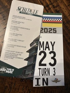 Indianapolis 500 Carb Day Turn 3 Parking Pass for May 23rd - Picture 1 of 2