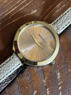 Reloj Rousseau Mujer Oro Japón Movt Nº 9796 Acero Inoxidable Trasero Foto 1 de 4