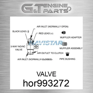 VÁLVULA HOR993272 para CAMIÓN INTERNACIONAL (caja abierta excedente) - Imagen 1 de 3