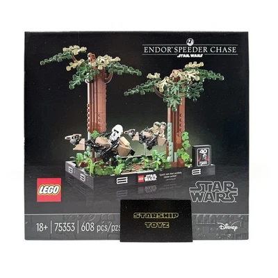 Nuevo, Retirado y Sellado LEGO Star Wars Endor Speeder Chase Diorama Set No. 75353 Foto 1 de 4
