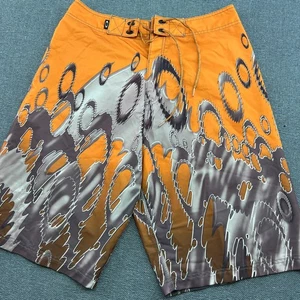 Vintage Oakley Boardshorts Herren Gr. 32 Tech Wear Drip All Over Print AOP - Bild 1 von 11