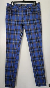 daang goodman tripp nyc Pants Blue Plaid Size 11 Flaw - Picture 1 of 9