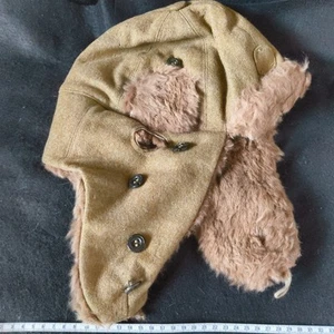 WWII Japanese Imperial Army Winter Fur Cap 1942 Showa17 Original Military-h0702- - Picture 1 of 12