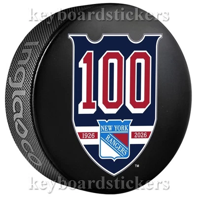 Disco de hockey recuerdo 100 aniversario New York Rangers 2025-26 - NUEVO Foto 1 de 2