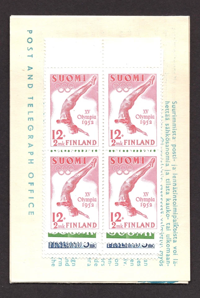 M29675 Finlandia 1951 Juegos Olímpicos Helsinki Folleto Completo UMM Sg 503/6 Foto 1 de 1