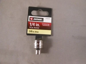 New JobSmart 1/4" SAE 12 Point Chrome Shallow Socket 3/8" Drive 1038325 - Picture 1 of 4