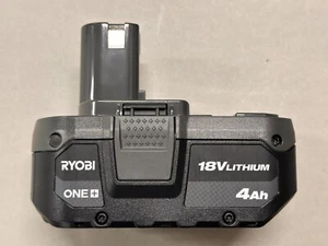 Ryobi One+ 4.0ah 18V Li-ion Battery with Gauge (Genuine) - Picture 1 of 3
