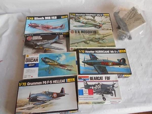 Kit modello vintage aerei da combattimento heller airfix zanzara tempesta uragano - Foto 1 di 6