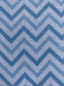 Blue Chevron 35" X 43" Flannel fabric Joann fabrics - Picture 1 of 2