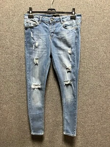 Hera London blau gerissene Jeans 32R TD122 KK 16 - Bild 1 von 3