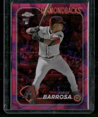 2024 Topps Chrome Update #USC163 Jorge Barrosa Lava Lamp Refractor #/299 RC - Image 1 of 2
