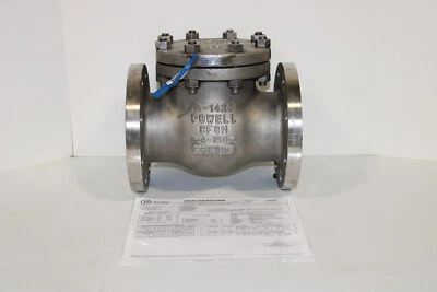 4" 150# POWELL 2342FM0TXXX 316 STAINLESS STEEL CHECK VALVE NEW 2019 CMTR'S - Image 1 of 4