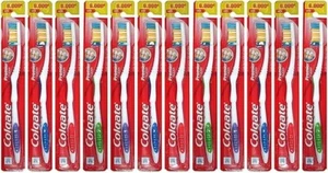 Colgate Premier Clean Toothbrush Medium Bristles Full Head Extra Clean 12 Pack - Picture 1 of 2
