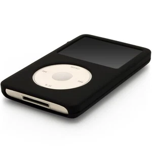 Black Silicone Case for Apple iPod Classic 5th / 6th / 7th Thin - Picture 1 of 4