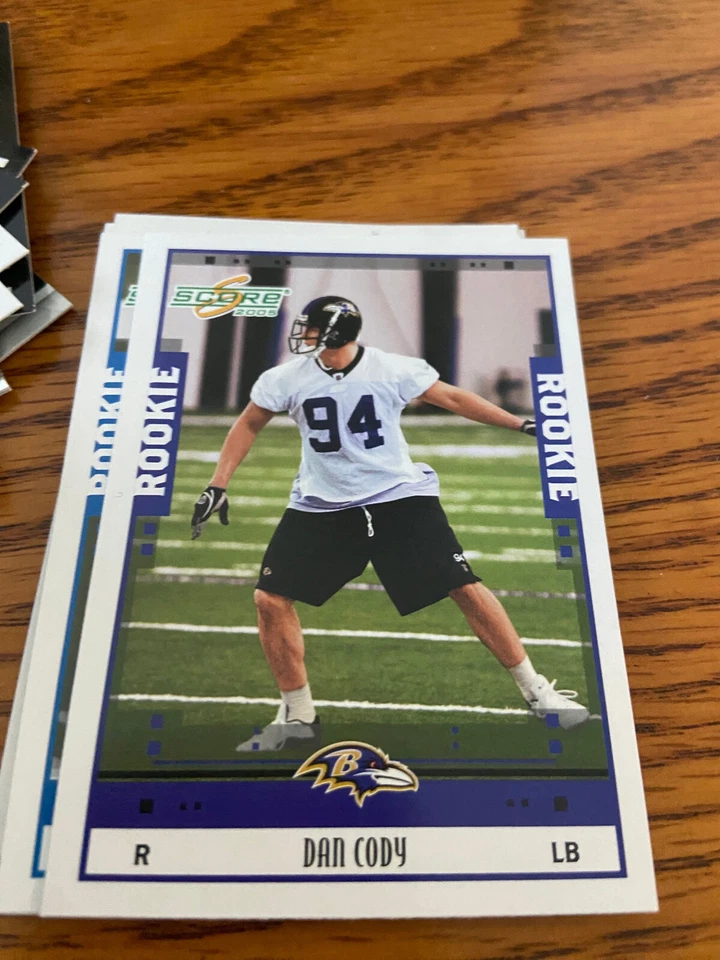 2005 Score Football Rookie (RC) #362 Dan Cody Baltimore Ravens - Image 1 of 1