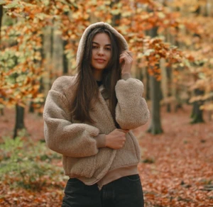 Damen Wolljacke MERINO Lammwolle 100%  Merinowolle Jacke mit Kapuze  Schafwolle - Bild 1 von 31