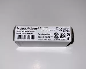 *NEW* LEUZE ODSL 8/C66-500-S12 OPTICAL DISTANCE SENSOR PART# 50108361 - Picture 1 of 7