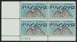 #1237 5c The Sciences, Plate Block [27623 LL] Mint **ANY 5=FREE SHIPPING** - Picture 1 of 1